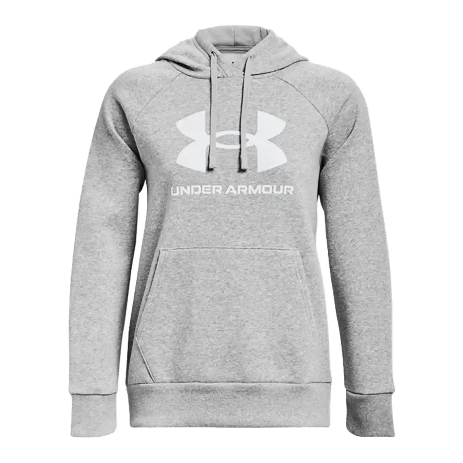 Imagen 2 de 4 de Buzo Under Armour Rival Fleece Big Logo-GRIS