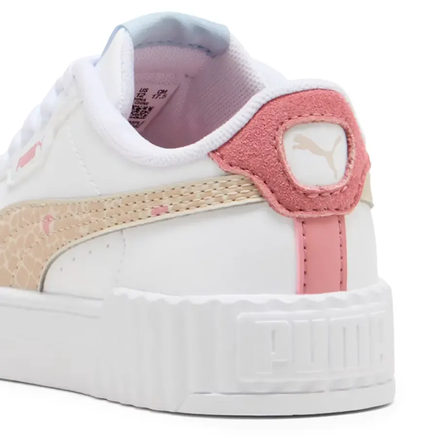 Imagen 6 de 7 de Zapatillas Puma Carina 3.0 Winter Safari Infantil-BLANCO/BEIGE/ROSA