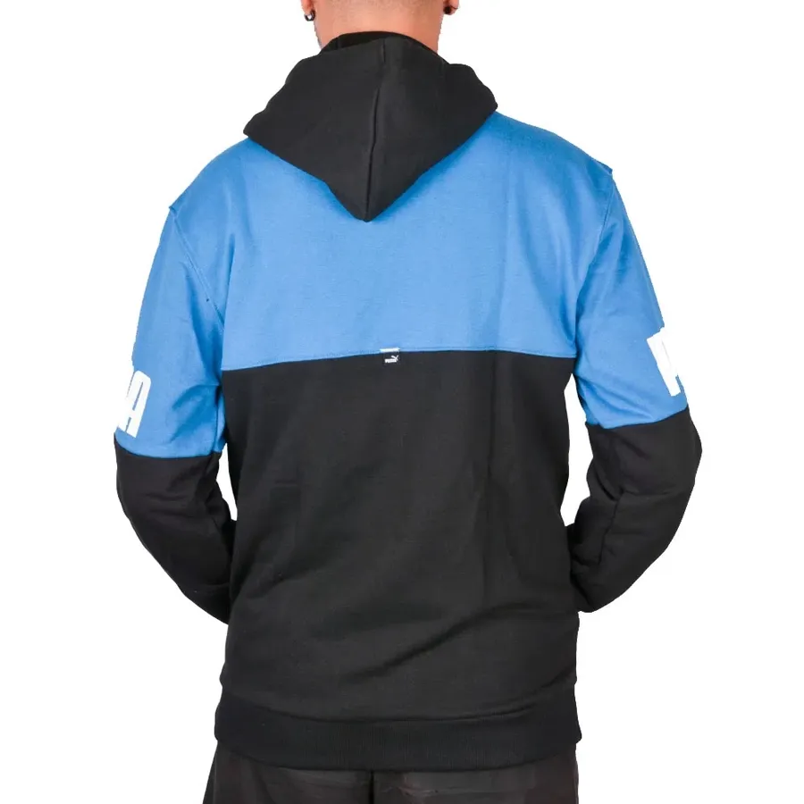 Imagen 2 de 4 de Campera Puma Power Colorblock Full-Zip-NEGRO/AZUL/BLANCO