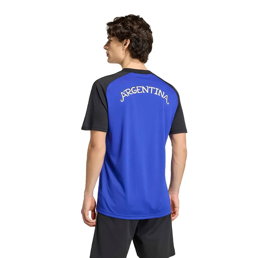 Imagen 2 de 7 de Camiseta adidas originals Prepartido Seleccion Argentina AFA 26-AZUL FRANCIA/NEGRO