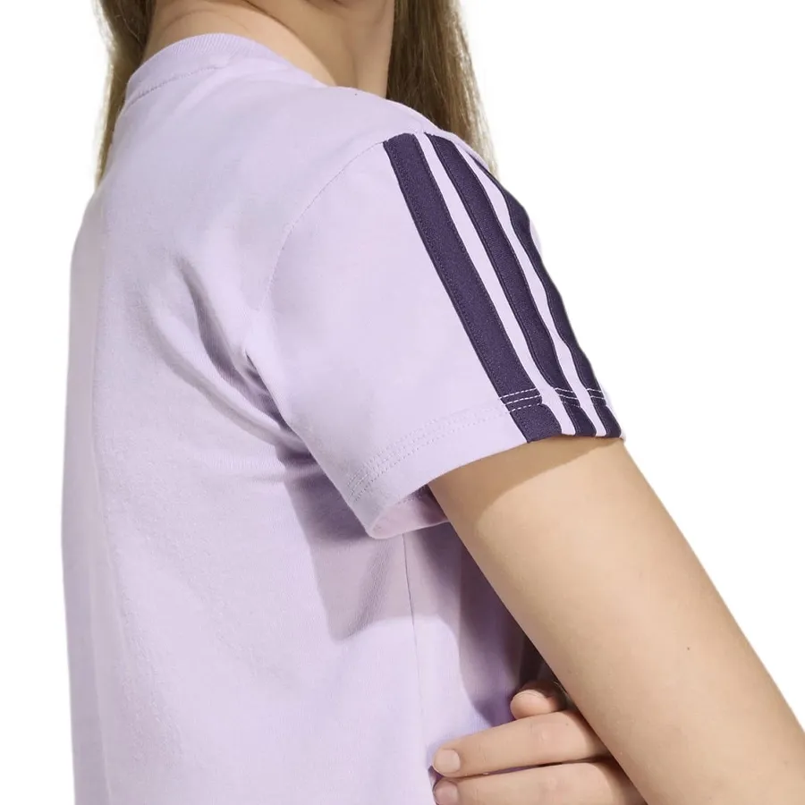 Imagen 3 de 4 de Remera adidas JG 3S TEE 160-LILA