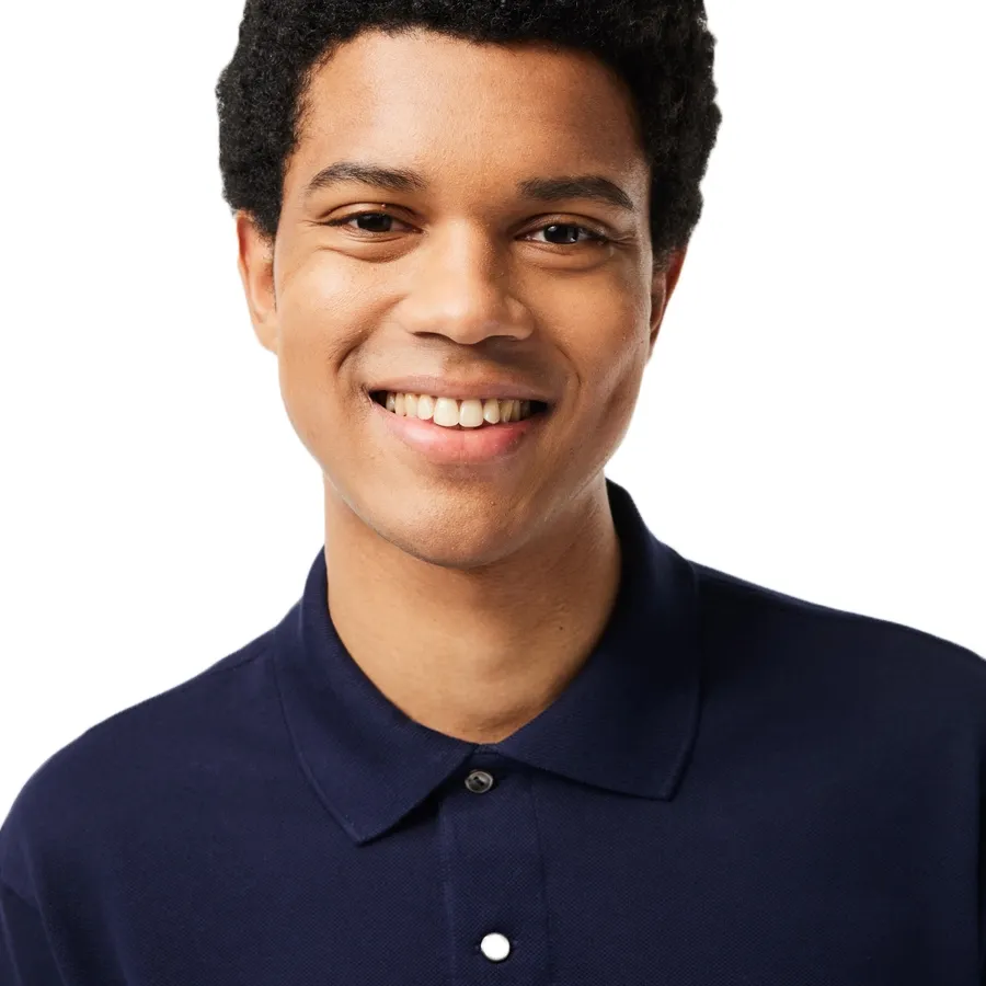 Imagen 4 de 7 de Remera Lacoste Chemise Col Bord-MARINO