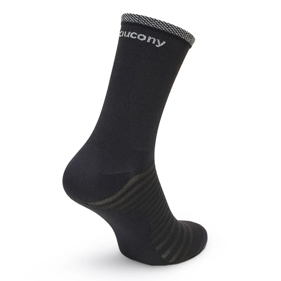 Imagen 2 de 5 de Medias Saucony Endorphin Crew 2 Packs-BLANCO/GRIS/NEGRO