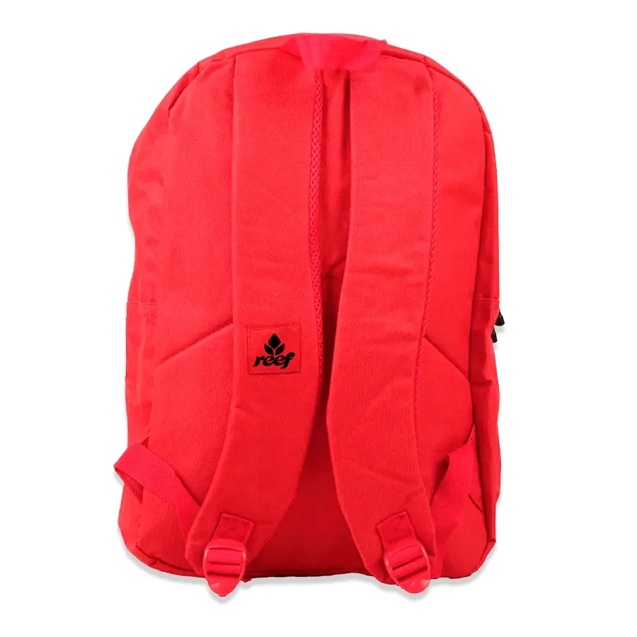 Imagen 2 de 3 de Mochila Reef Logo Ecocuero 17-ROJO