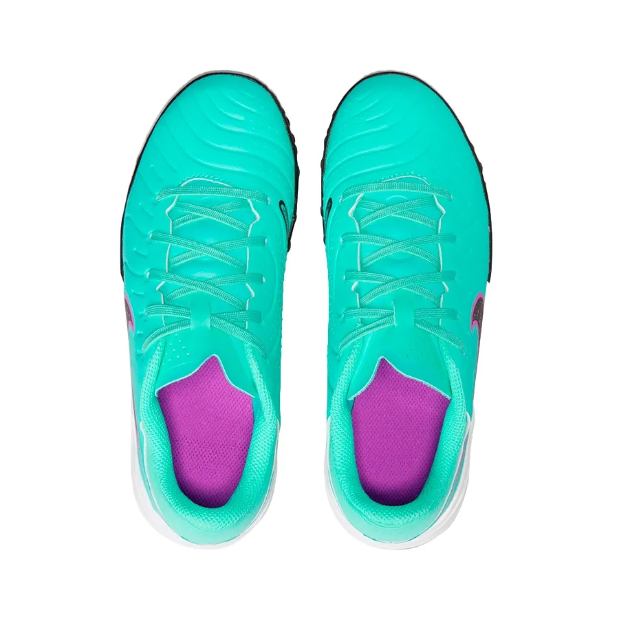 Imagen 2 de 5 de Botines Nike Tiempo Legend 10 Academy Tf-AQUA/VIOLETA/NEGRO