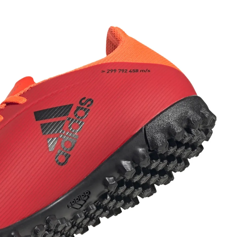 Imagen 4 de 7 de Botines adidas X Speedflow.4 Pasto sintético-ROJO/NEGRO/NARANJA