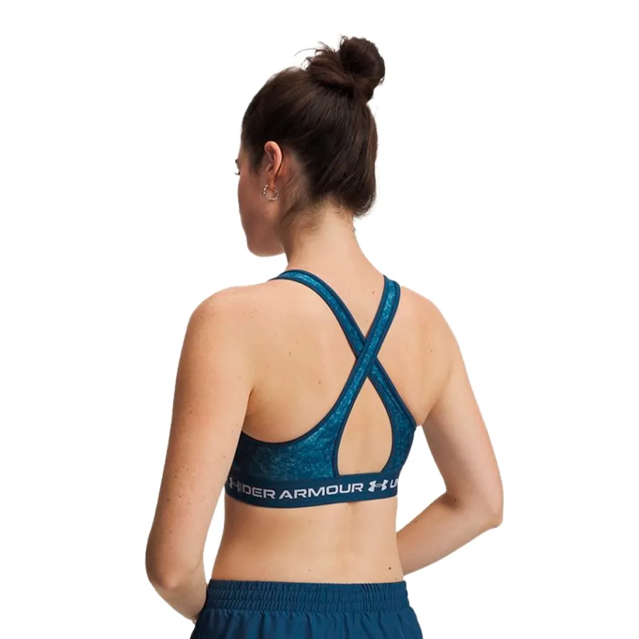 Imagen 1 de 4 de Top Under Armour Crossback Mid Print-GASPEADO/AZUL