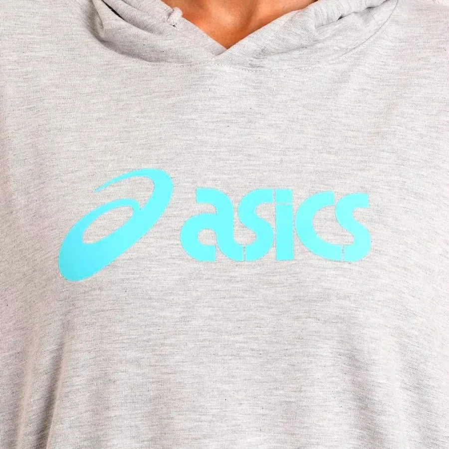 Imagen 4 de 5 de Buzo Asics C/Capucha Icon Crop-GRIS