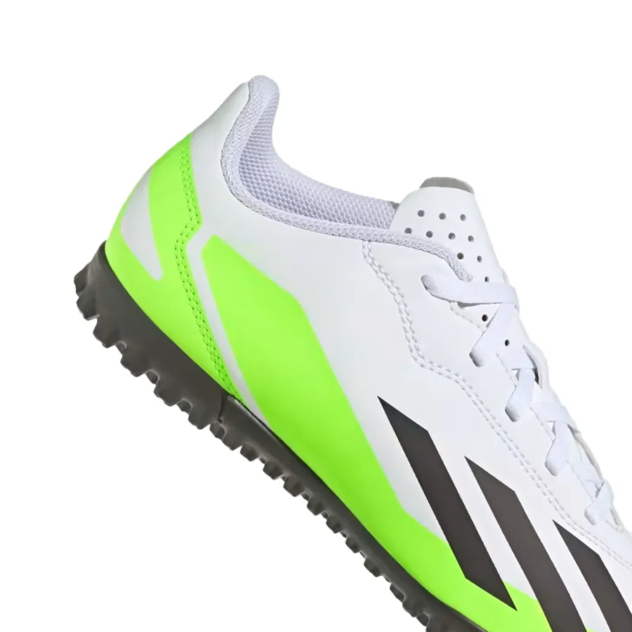 Imagen 8 de 9 de Botines adidas X Crazyfast 4 TF J-BLANCO/VERDE FLUOR/NEGRO
