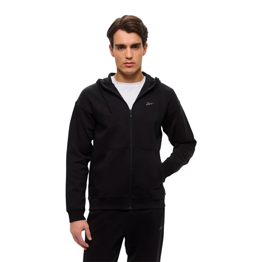 Imagen 0 de 4 de Campera Reebok Athlete full zip-NEGRO/GRIS