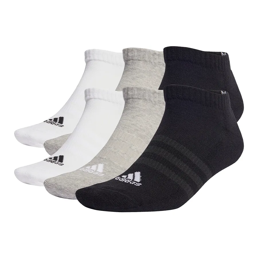 Imagen 0 de 6 de Medias adidas Sportswear Pack x6-BLANCO/GRIS/NEGRO