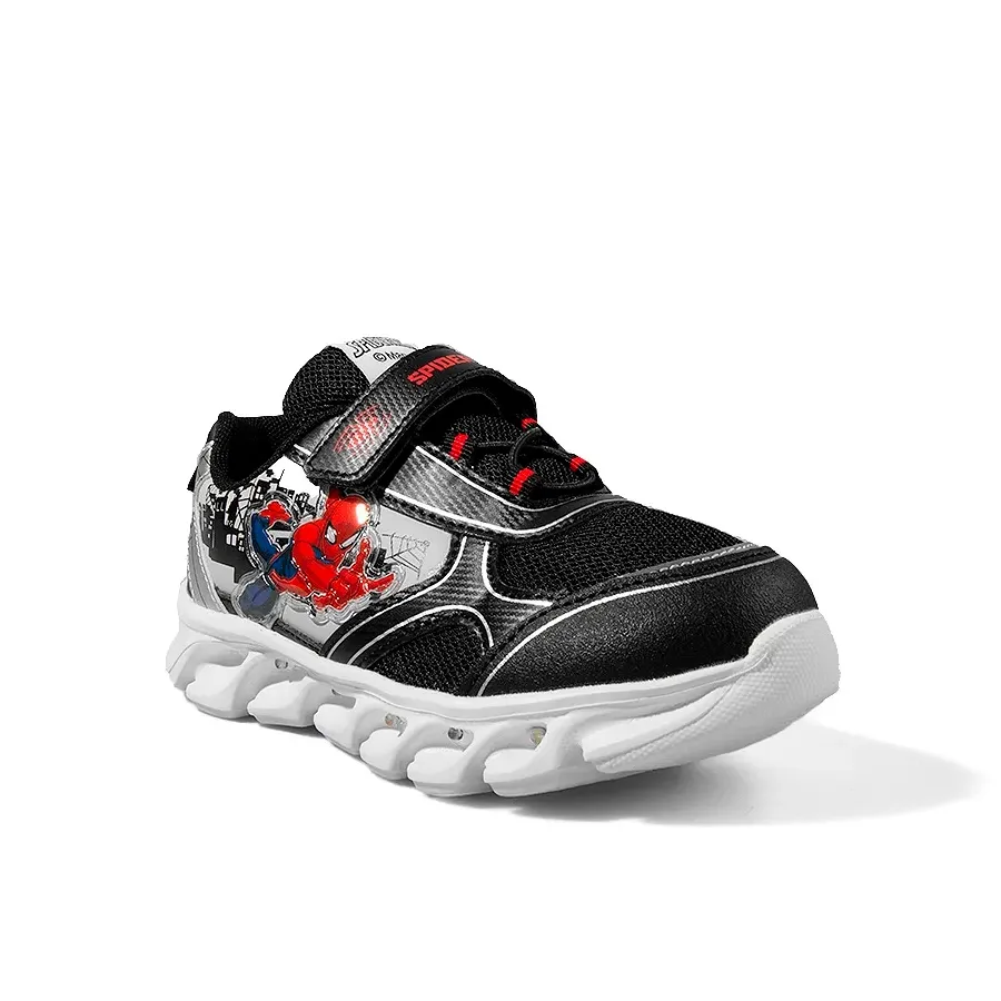 Imagen 1 de 5 de Zapatillas Footy Spiderman Pro-NEGRO/PLATA