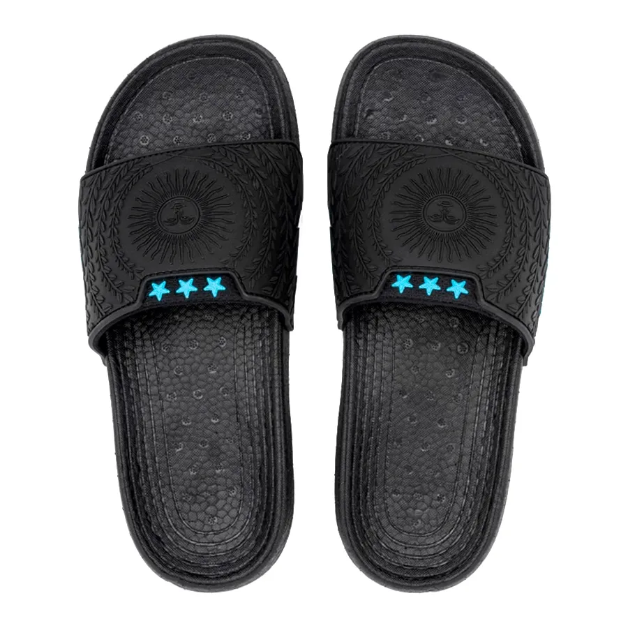 Imagen 0 de 4 de Ojotas Bagunza Arg Pro Cuerpo Técnico-NEGRO/CELESTE