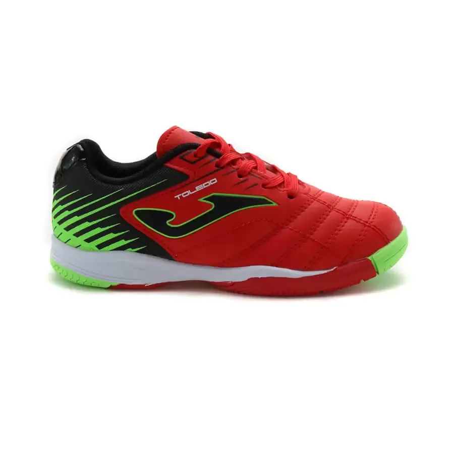 Imagen 0 de 5 de Botines Joma Toledo Jr Id V2-ROJO/VERDEFLUOR/NEGRO