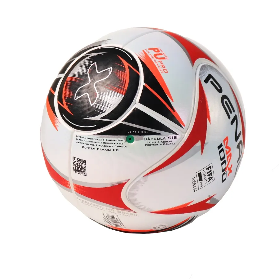 Imagen 1 de 3 de Pelota Penalty Balon Futsal Max 1000-BLANCO/NEGRO/NARANJA