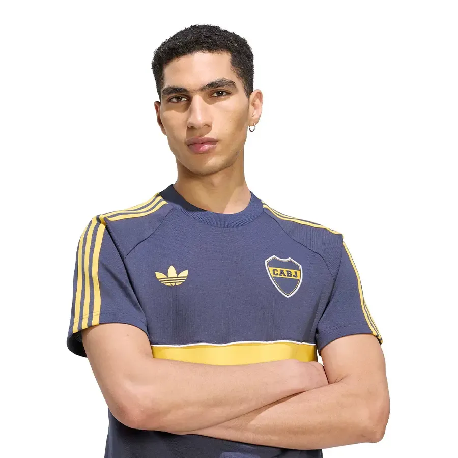 Imagen 3 de 5 de Remera adidas originals Og Boca Juniors-MARINO/AMARILLO