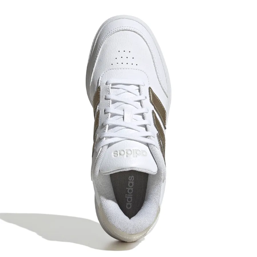 Imagen 3 de 7 de Zapatillas adidas Courtblock Bold-BLANCO/DORADO