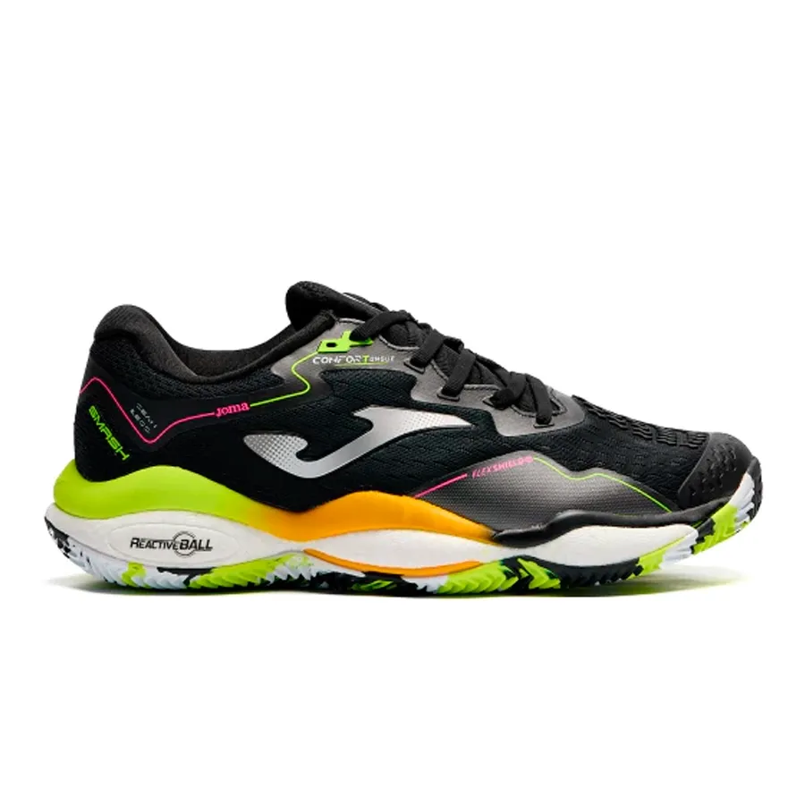 Imagen 0 de 7 de Zapatillas Joma Padel Smash-NEGRO/AMARILLO/PLATA