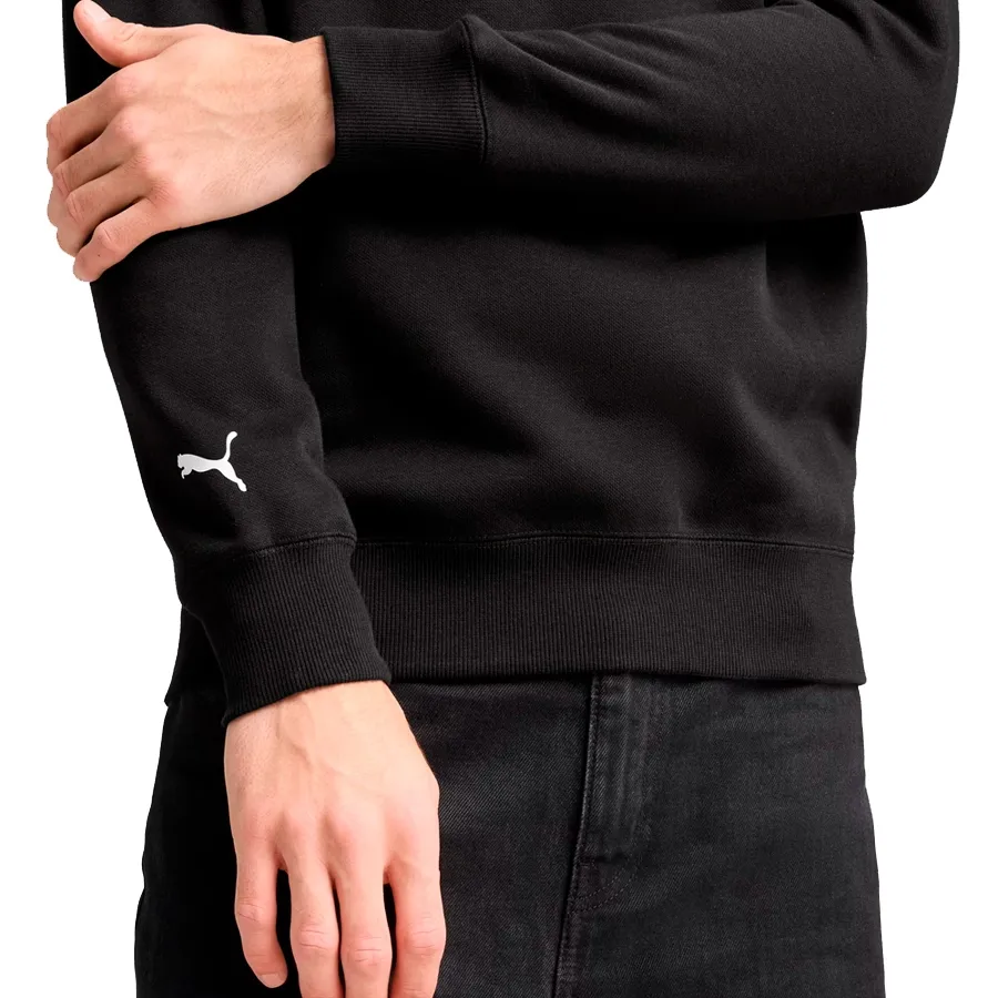 Imagen 4 de 6 de Buzo Puma Ferrari race big shield-NEGRO/PLATA