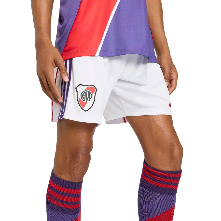 Imagen 1 de 3 de Short adidas Tercer Uniforme River Plate 2026-BLANCO/PURPURA/ROJO