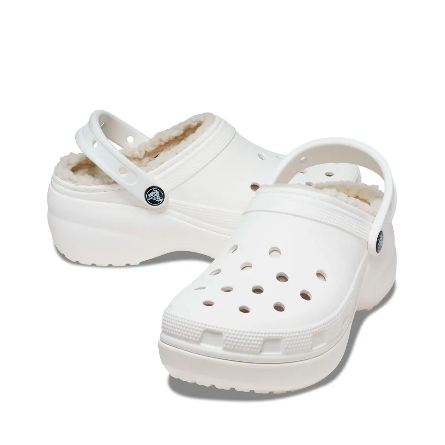 Imagen 2 de 5 de Ojotas Crocs Classic Platform Clog-BLANCO