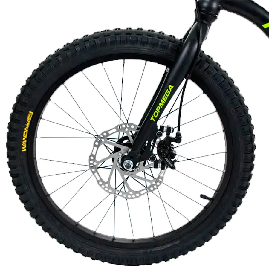 Imagen 4 de 5 de Bicicleta TopMega Slider R20 7V-NEGRO/AMARILLO