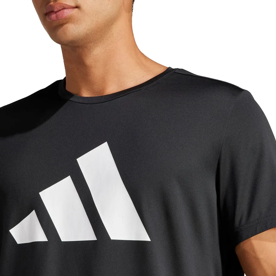 Imagen 4 de 5 de Remera adidas Run It-NEGRO/BLANCO