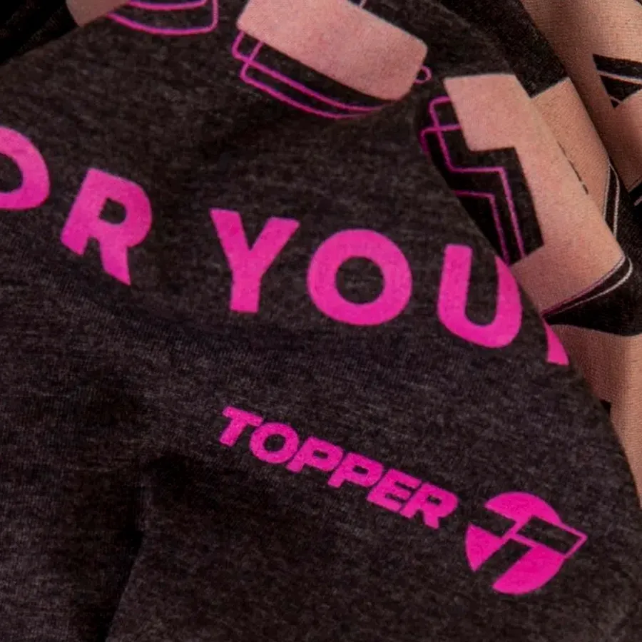 Imagen 3 de 4 de Remera Topper Clap-NEGRO/AMARILLO/FUCSIA