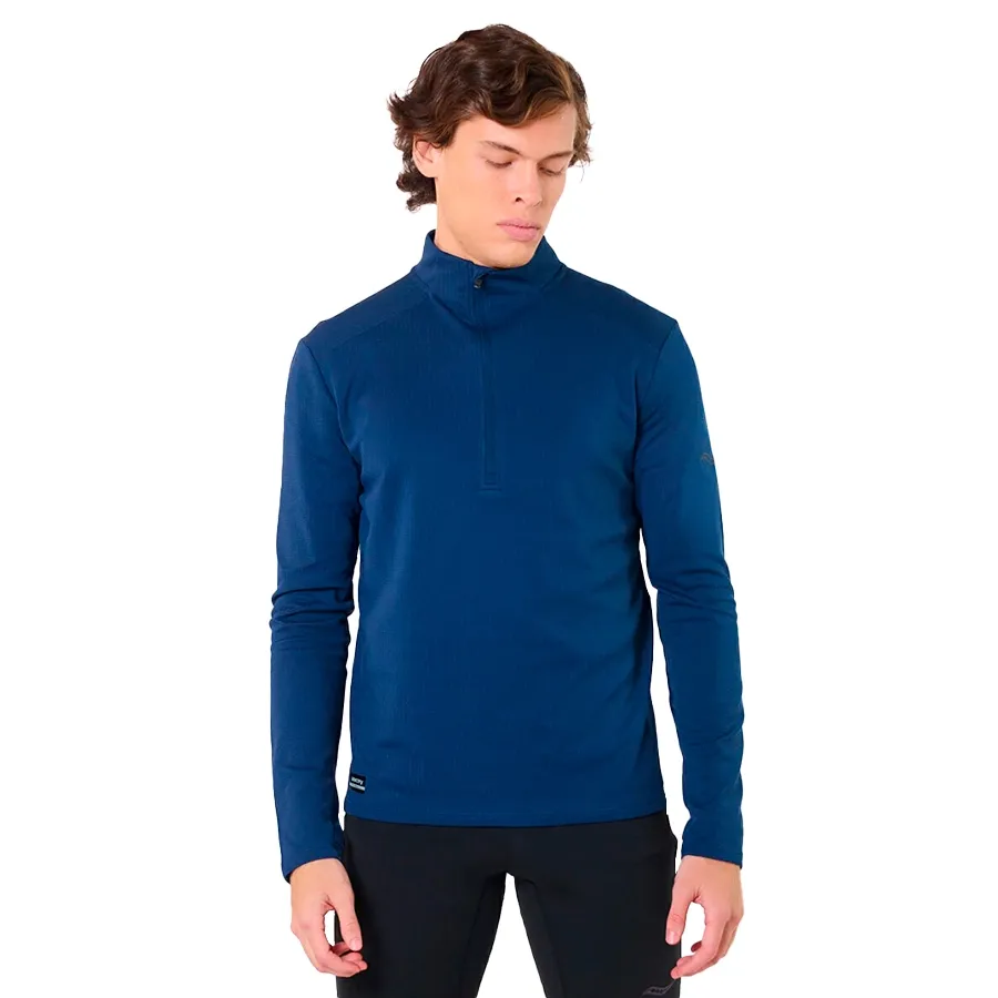 Imagen 0 de 4 de Buzo Saucony Triumph 3D 1/2-MARINO