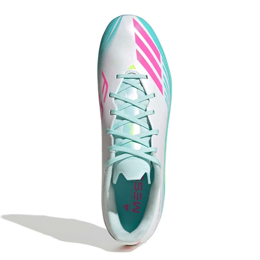 Imagen 3 de 7 de Botines adidas F50 Messi League Fg-BLANCO/TURQUESA/FUCSIA