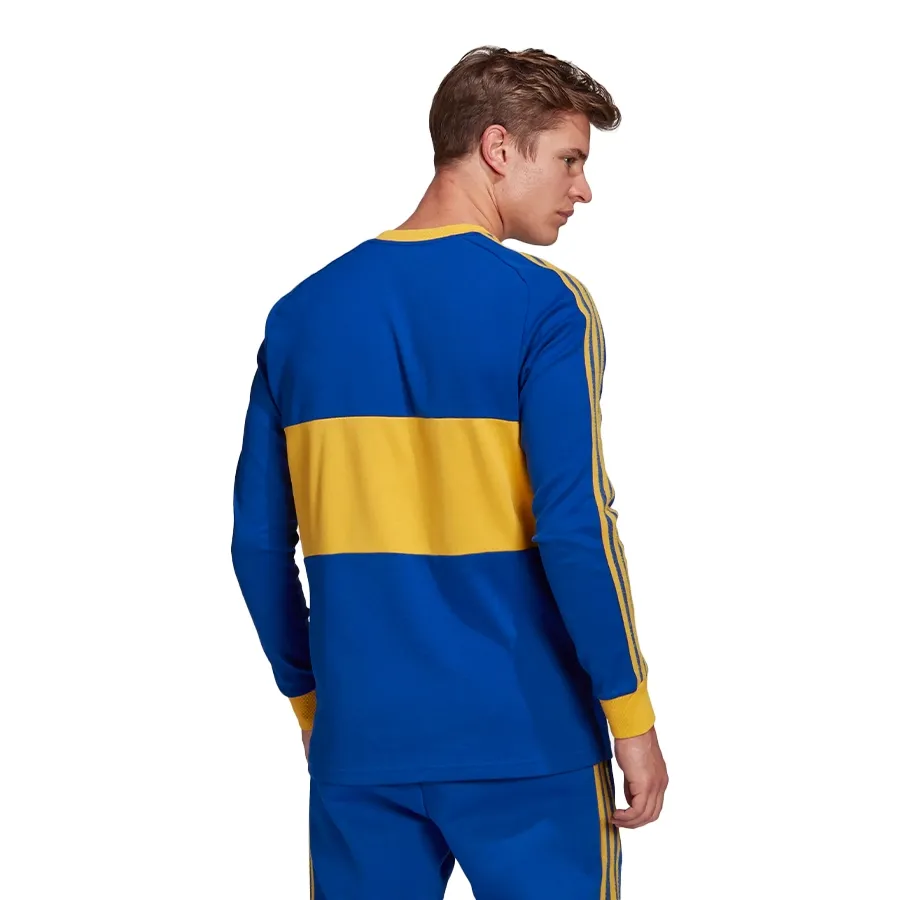 Imagen 3 de 5 de Remera adidas Icons Boca Juniors Manga Larga-AZUL/AMARILLO