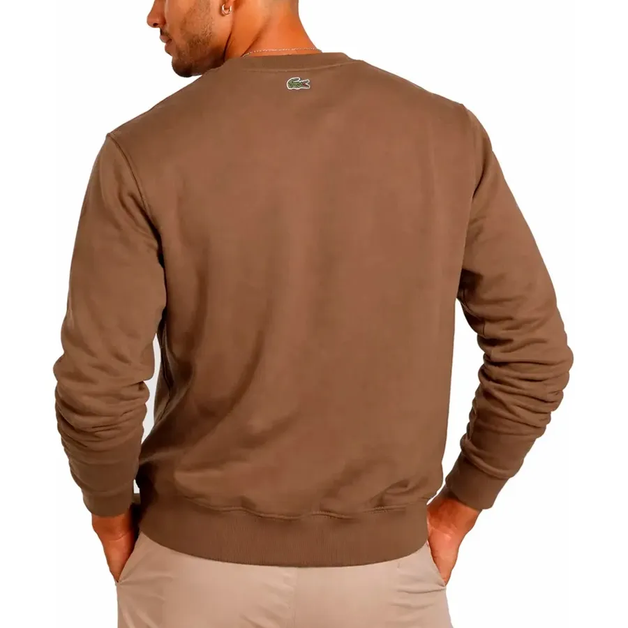 Imagen 1 de 3 de Buzo Lacoste Sweatshirt-CAFE/BLANCO