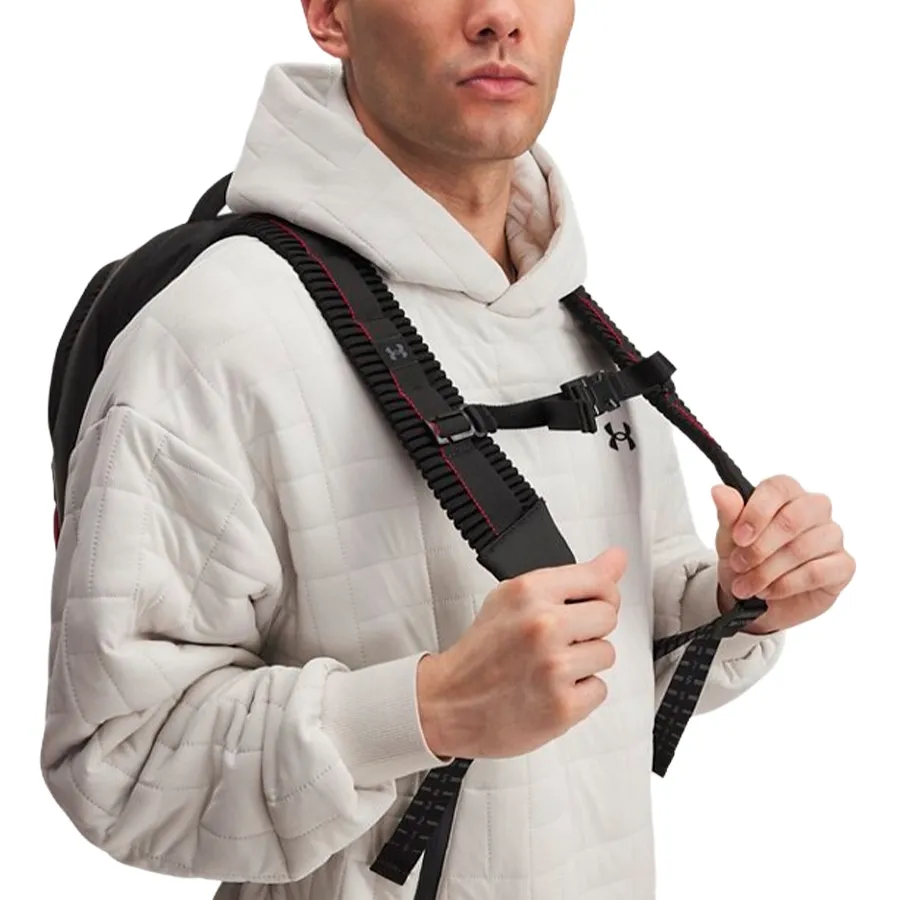 Imagen 7 de 9 de Mochila Under Armour No Weigh-NEGRO/ROJO