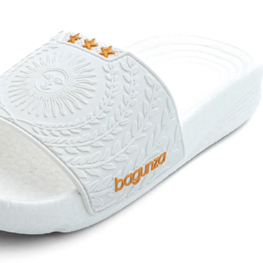 Imagen 3 de 4 de Ojotas Bagunza Argentina Pro Titular-BLANCO/DORADO