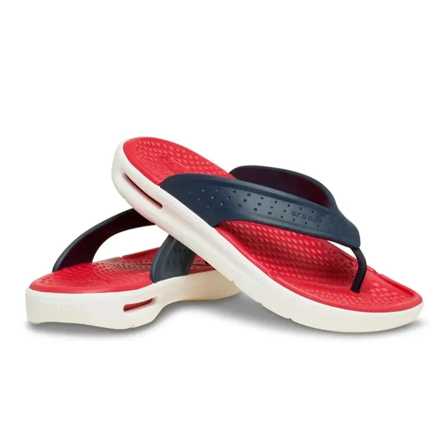 Imagen 2 de 4 de Ojotas Crocs Inmotion Flip-BLANCO/ROJO/MARINO