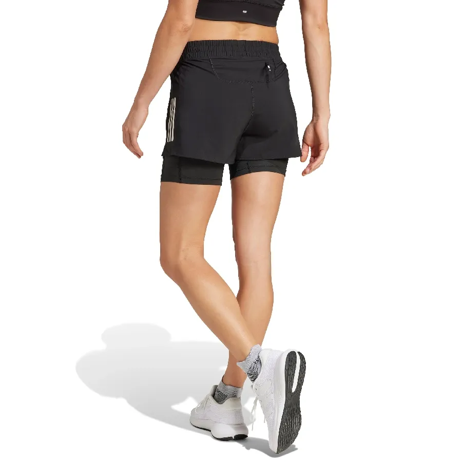 Imagen 1 de 5 de Shorts adidas Own the Run Climacool 2 en 1-NEGRO