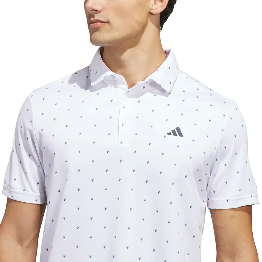 Imagen 3 de 5 de Polo adidas Performance Printed-BLANCO
