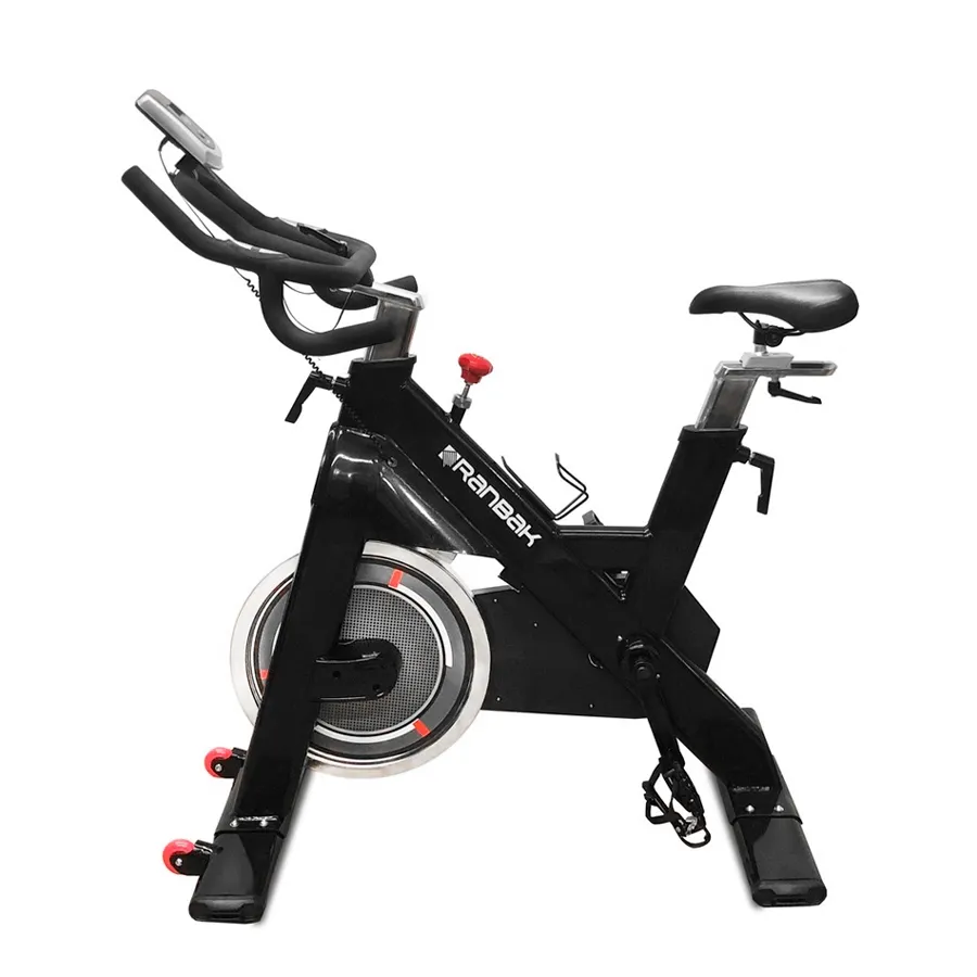Imagen 1 de 4 de Bicicleta Fija Ranbak Bicicleta Spinning Disco 22 kg-NEGRO/ROJO