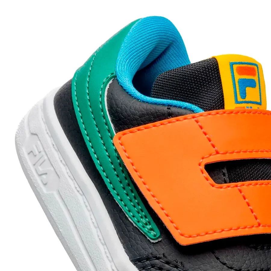 Imagen 5 de 6 de Zapatillas Fila Tennis 88-NEGRO/VERDE/NARANJA