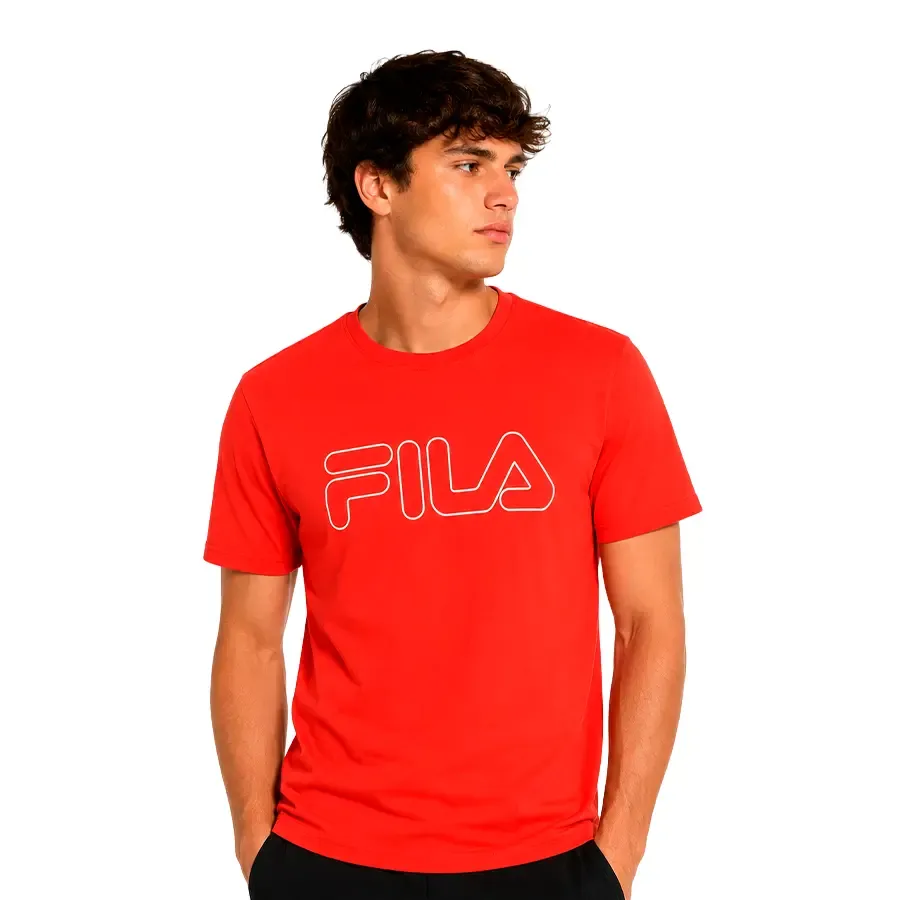 Imagen 0 de 5 de Remera Fila Letter Outline-ROJO/BLANCO