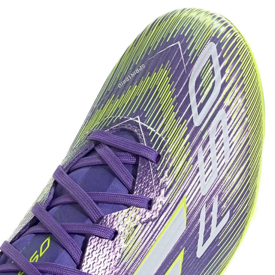 Imagen 5 de 7 de Botines adidas F50  League Fg-VIOLETA/BLANCO/AMARILLO FLUOR