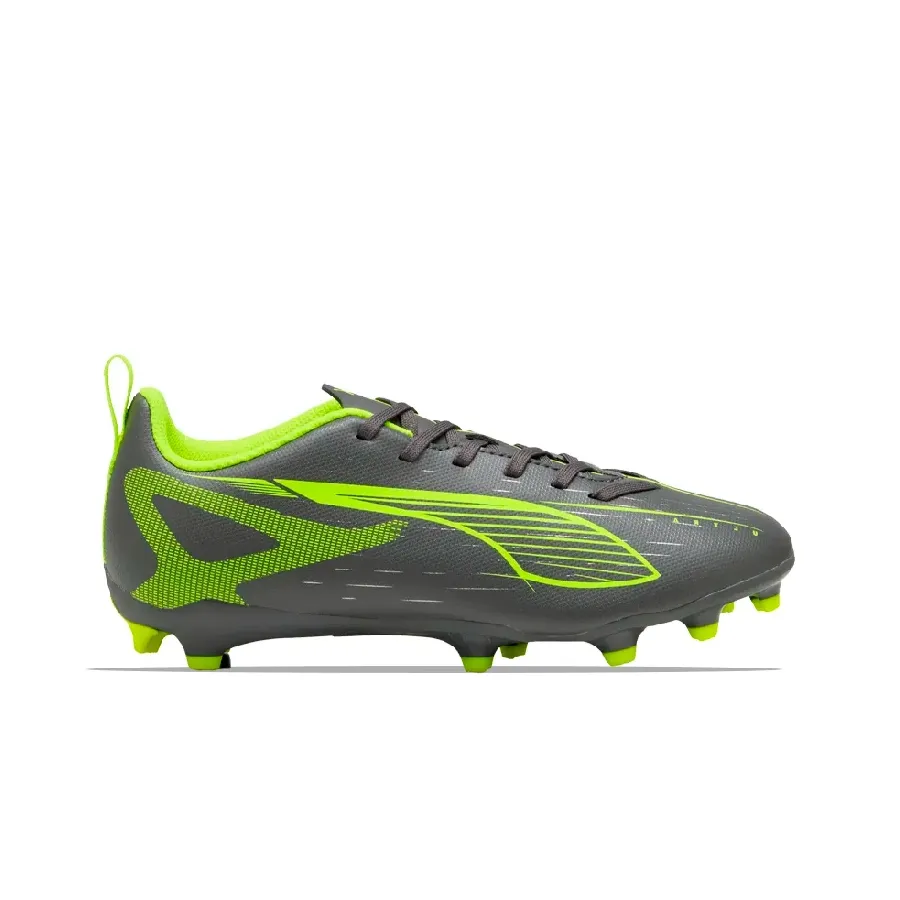 Imagen 2 de 6 de Botines Puma Ultra 5 Play Fg JR-GRAFITO/VERDE FLUOR