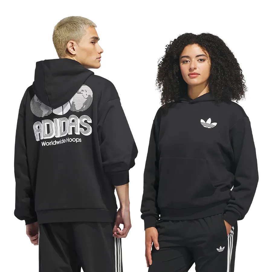 Imagen 3 de 7 de Buzo adidas originals World Wide Hoops-NEGRO