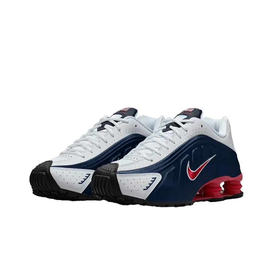 Imagen 1 de 4 de Zapatillas Nike Hombre Shox R4-BLANCO/MARINO/ROJO