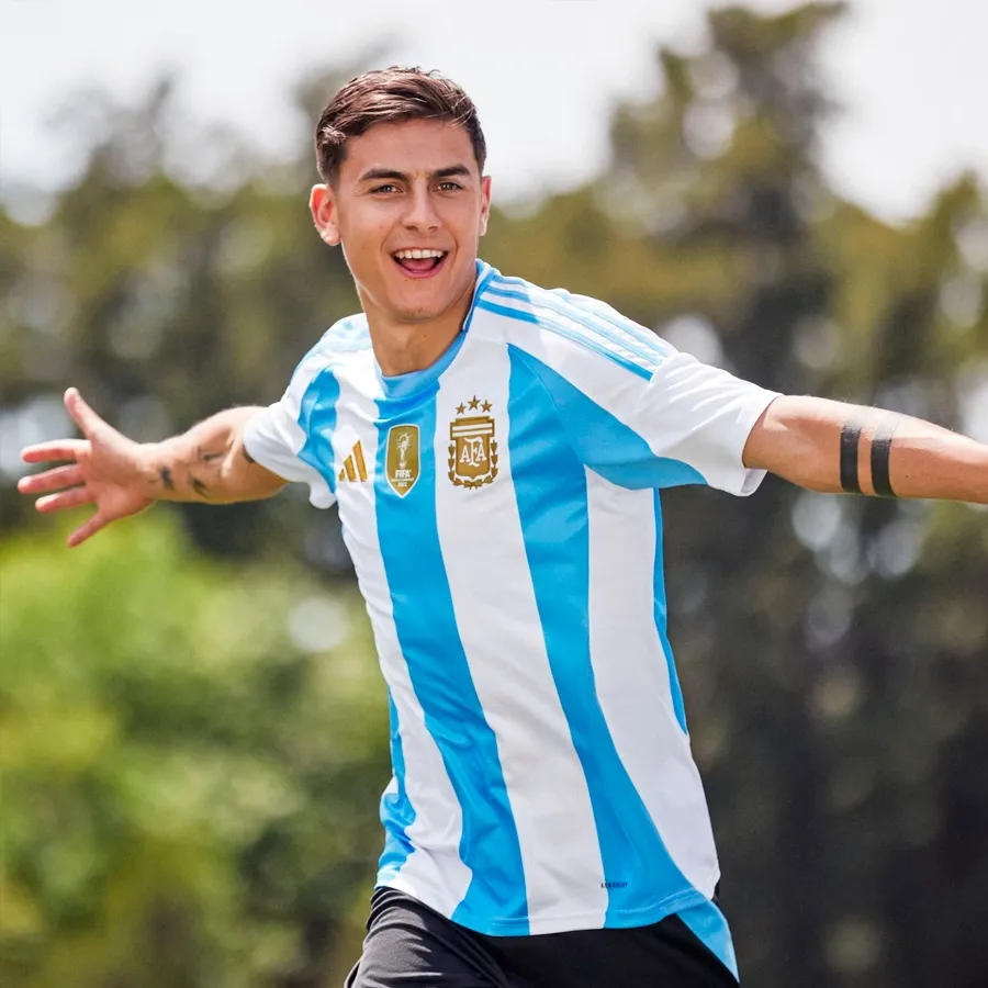 Imagen 2 de 4 de Camiseta adidas Afa Titular 24-CELESTE/BLANCO