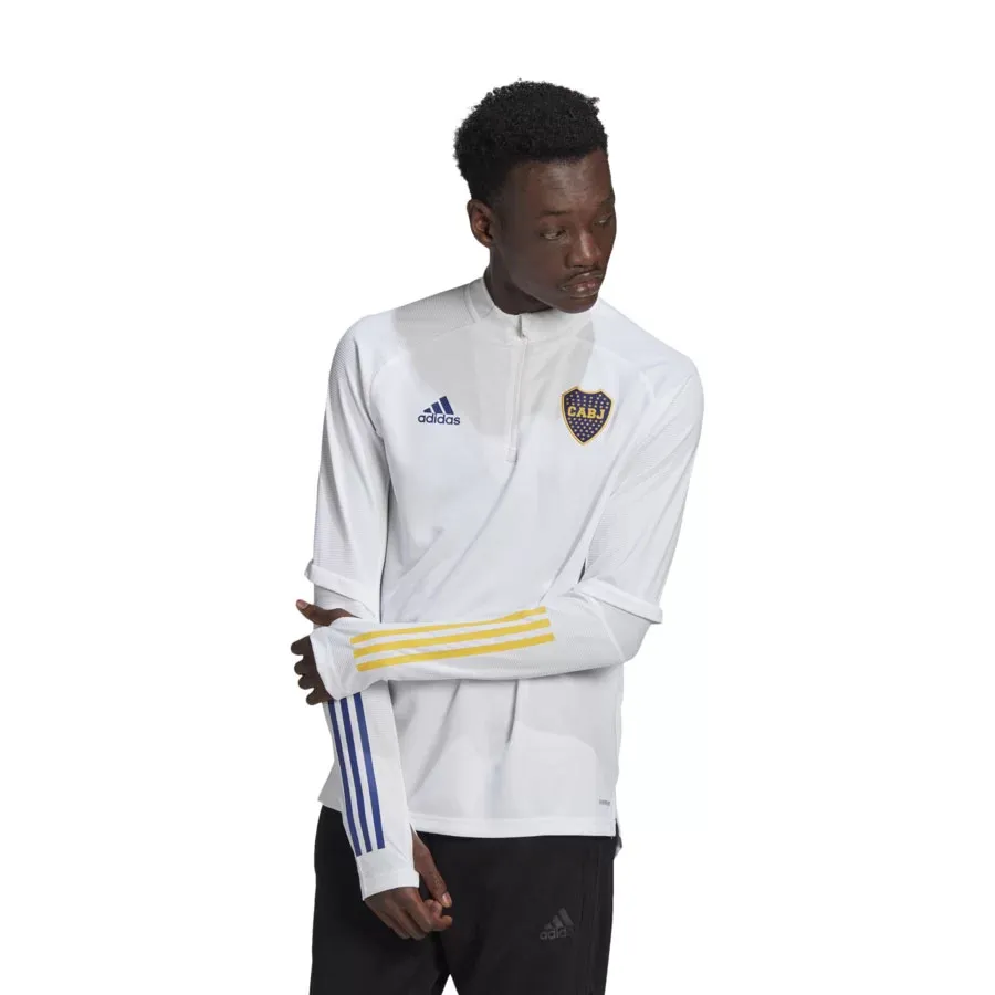 Imagen 0 de 7 de Buzo De Entrenamiento adidas Boca Junios-BLANCO