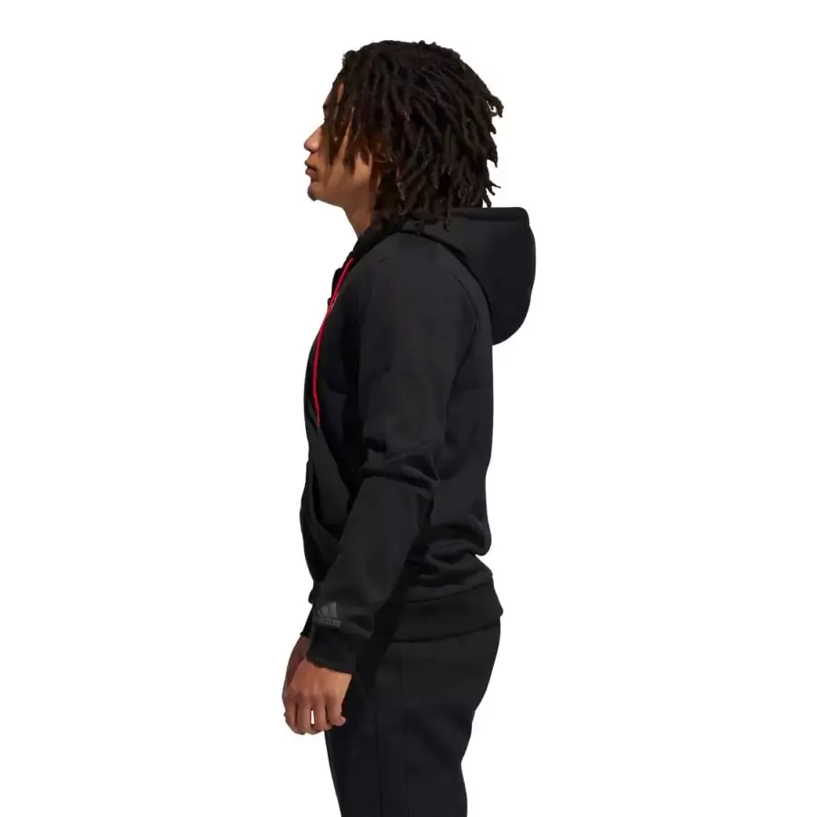Imagen 0 de 5 de Campera Con Capucha adidas Harden Fleece Fz-NEGRO