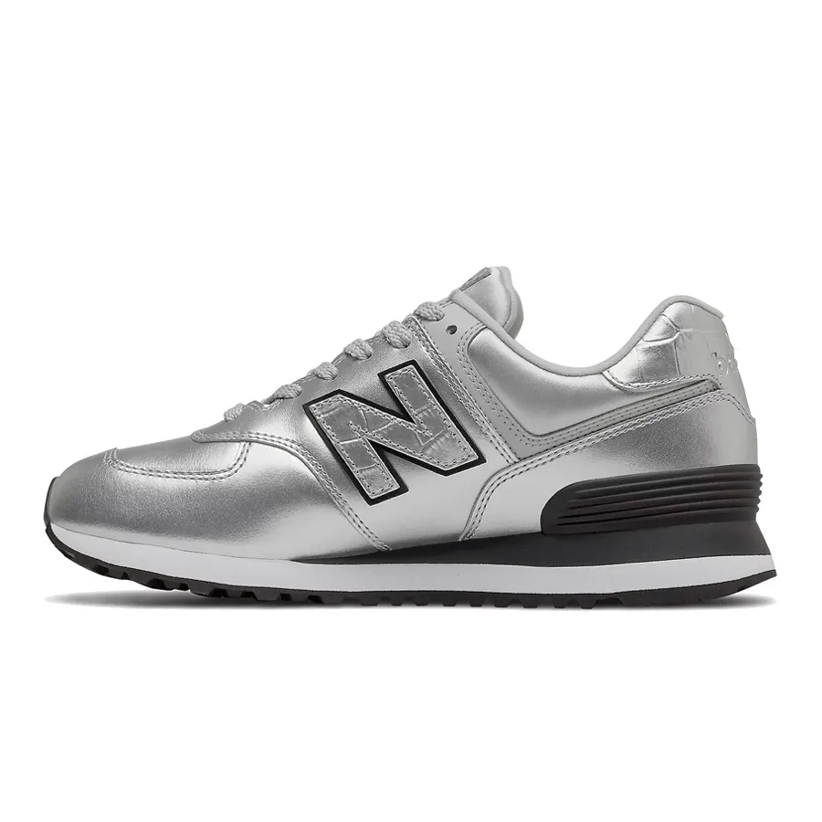 Imagen 2 de 5 de Zapatillas New Balance 574-PLATA/BLANCO