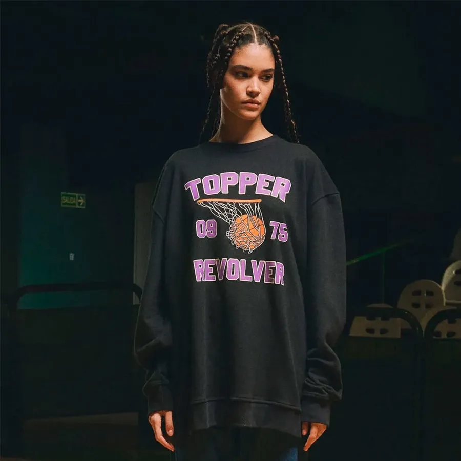 Imagen 4 de 5 de Buzo Topper Basquet X Revolver-NEGRO
