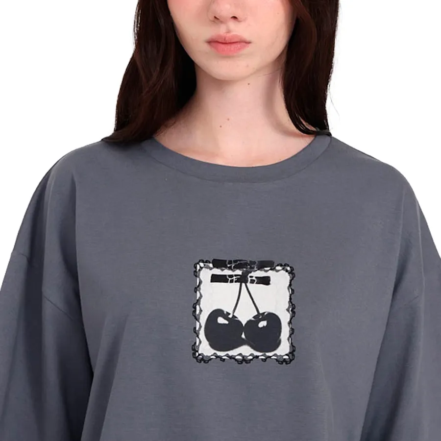 Imagen 2 de 3 de Remera Vans Cherryride Outsized SS-GRIS